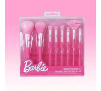 Shein Mega set de 8 piezas de brochas de maquillaje de la serie Barbie. Hechas de cerdas de fibra suaves y amigables con la piel, con un tacto sedoso que no