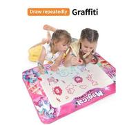 Shein Mejor juguete de vuelta al cole - Juguete de alfombra para pintura con agua, Bloc para dibujar con agua, Alfombra para pintar con agua, Alfombra reuti