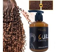 Shein MELAO Crema Definidora de Rizos Natural - Crema Ligera Hidratante para Rizos, Crea Rizos Definidos, Suaviza el Frizz, Sujeción Suave - 280ml/9.47 Fl O