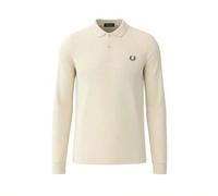 Shein Men's Long Sleeve Polo Shirt Beige