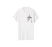 Shein Men'S "Performance Sea Gear" Graphic T-Shirt - Casual Summer Short Sleeve, Double-Sided Print, Crew Neck, Loose Fit, Cotton, All-Season Wear, Casual S