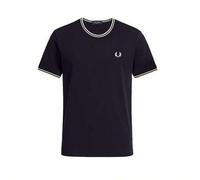 Shein Men's Tipped camiseta Navy