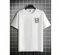 Shein Men'S West Coast California Graphic T-Shirt - Los Angeles Surfriders Design, Loose Fit Casual Crew Neck Tee, Cotton Fabric, Summer Outdoor Wear for Me