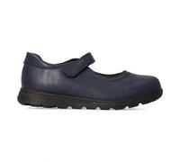 Shein Mercedita colegial velcro niña, Zapatos colegiales plano para niños, Zapatos de piel, Merceditas cierre tira adherente - Modelo J6017 - Marino, Negro