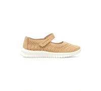 Shein Mercedita picado confort mujer, Zapatos plano para mujer, Zapatos tipo mocasín cierre tira adherente - Modelo 28353 - Jeans, Camel - Entrega 24/72h a