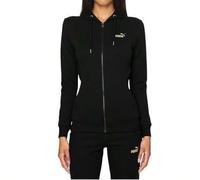 Shein Metallic Women's Hooded Sweat Suit Black
