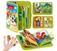 Shein Mi Primer Libro de la Granja - Tablero de Juego Educativo con Tema de Granja Colorido, Adecuado para Niños Pequeños, Incluye Animales, Herramientas, C