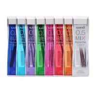 Shein Minas de lápiz mecánico de 0.5 mm con núcleo de grafito nano de Japón Uni 202NDC, de colores, para estudiantes, artículos de papelería y útiles escola