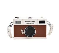Shein Mini bolso para cámara creativo con personalidad, bolso vintage de espalda plana, bolso pequeño tipo caja, bolso cuadrado pequeño con cadena fresca