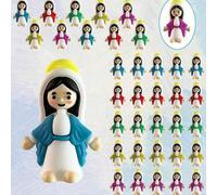 Shein Mini estatua colorida de la Virgen María, estatua de Jesús, mini estatuas. Son regalos cálidos y únicos para las vacaciones, y también decoraciones pe
