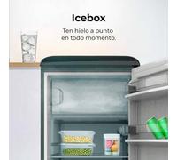 Shein Mini Frigorífico Retro 110L Bolero CoolMarket TT Origin 110 Black E - Gran Capacidad y Clase E para Ahorro Energético, Con Icebox para Hielo Siempre D