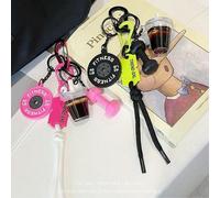 Shein Mini llavero de accesorios en forma de café americano, mancuerna, kettlebell, cuerda trenzada, para entusiastas del fitness