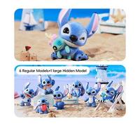 Shein Miniso Disney Stitch Flocked Blind Box, Figura coleccionable de Lilo y Stitch, Decoración de escritorio de dibujos animados lindos para fans