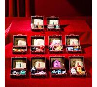 Shein Miniso Harry Potter Hogw School of Witchcraft and Wizardry Maleta Caja ciega Colgantes, Restaurando exquisitamente elementos mágicos. Se pueden usar c