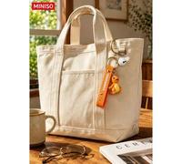 Shein MINISO Llavero de Personaje Charmander de Pokemon con Etiqueta de Logotipo y Campana para Bolso de Mano, Mochila, Bolsa de Compras, Regalo de Cumpleañ