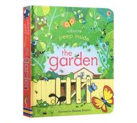 Shein Mira dentro del libro de cartón del jardín, libro ilustrado de ciencia original en inglés para niños, libro sensorial con solapas para la observación