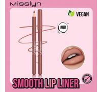 Shein Perfilador de labios suave, maquillaje facial Colorstay, colores de labios ricos de larga duración, aplicación suave, lápiz labial, maquillaje Y2K par