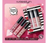 Shein MISSLYN - Estuche de Brillo de Labios "Amor a Primera Vista", Regalo del Día de San Valentín, Brillo de Labios Hidratante, Brillo de Labios Dulce de L