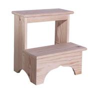Shein MOBILIARIO & DECORACIÓN Taburete ESCALON fabricado en madera, acabado en aceite, 40x30x40 cm. Envio gratis en 24/48h