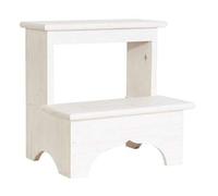 Shein MOBILIARIO & DECORACIÓN Taburete ESCALON fabricado en madera, acabado en blanco, 40x30x40 cm. Envio gratis en 24/48h