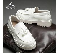 Shein Mocasines de Diseñador de Moda Nuevos para Hombres con Borlas Elegantes Zapatos Sociales de Caballero Marca Auténtica Lujo Asequible para la Vida Mode