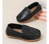 Shein Mocasines de estilo Oxford para niños, estilo campus, zapatos para ceremonias y actuaciones, atuendo formal para niño de las flores en fiestas, zapato