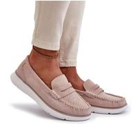 Shein Mocasines de plataforma elegantes y cómodos para mujeres hechos de ante natural Sergio Leone SP012, perfectos para primavera y verano en color marrón