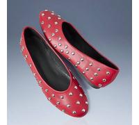 Shein Mocasines planos con tachuelas para mujer, estilo motocicleta, adecuados para primavera/verano, vacaciones, viajes, moda de los 2000