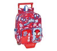 Shein Mochila 232 Bolsillos Frontales+Carro 805 Spidey "Rescue" Compartimento Principal Espacioso y Bolsillos Pequeños - Mochila 232 Bolsillos Frontales+Car