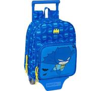 Shein Mochila 232+Carro 805 Batman Preescolar - Mochila Escolar + Carro Con Asa Telescópica Ajustable y Mango Ergonómico - Mochila Con Compartimentos Amplio