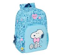 Shein Mochila Adaptable a Carro Snoopy "Love" Compartimento Principal Amplio y Bolsillos Adicionales con Cremallera - Mochila Adaptable a Carro Snoopy "Love