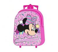 Shein Mochila Carro Minnie Pequeña, Trolley Minnie Infantil, Mochila Carrito, Mochila con Ruedas, Color Rosa, 31 x 22 x 10 cm, Kiglam. Envios 24-48 horas
