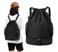 Shein Mochila Con Cordón De Moda, Mochila Casual Nueva Para Hombres Y Mujeres Exterior Montañismo De Tela Oxford Senderismo Fitness