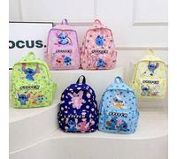Shein Mochila de estudiante de primaria y secundaria con diseño de dibujos animados de Disney, mochila escolar de gran capacidad, organizador de maquillaje,