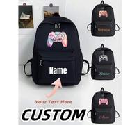 Shein Mochila de fitness personalizada, se puede personalizar con nombre o saludos festivos. Nueva mochila escolar de otoño e invierno, informal y versátil