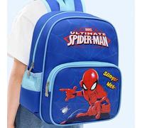Shein Mochila de lona con diseño de Spiderman de Marvel, estilo sencillo y versátil. Mochila escolar y de uso casual, resistente a la suciedad. Mochila de m
