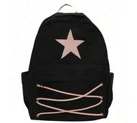 Shein Mochila de lona, mochila de estilo coreano para estudiantes, mochila multifunción, mochila con forma de estrella, mochila de mujer, mochila de estudia