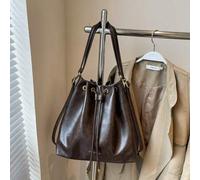 Shein Mochila de viaje de moda para mujeres con gran capacidad, bolsa suave con asa de hombro cruzado y cordón, adecuada para compras, billetera, mujeres jó