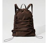 Shein Mochila deportiva impermeable y reflectante de 11L con múltiples compartimentos y cordón, para gimnasio, estudio, playa, piscina, vacaciones, escapada