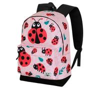 Shein Mochila escolar de un compartimento Oh My Pop! Mariquitas rosa 31x44x18 cm