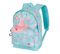 Shein Mochila escolar de un solo compartimento Oh My Pop! Ice Flamingo Azul 31x44x18 Cm