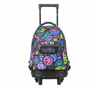 Shein Mochila escolar pequeña ruedas emojis Resma 16x42x29 cm Exterior: Poliester:90% Policloruro de vinilo:10% Forro: Poliester:100% - ✅ Entrega 24/72h a