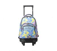Shein Mochila escolar pequeña ruedas flores hawaianas Resma 16x42x29 cm Exterior: Poliester:90% Policloruro de vinilo:10% Forro: Poliester:100% - ✅ Entrega