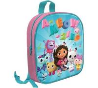 Shein Mochila Gabbys DollHouse Infantil, Licencia Oficial 100%, Niño, Niña, Color Azul y Rosal, 29 X 18 X 15 cm, Kiglam. Envios 24-48 horas