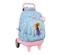 Shein Mochila Grande Con Ruedas Compacta Evol. Extraíble Frozen "Ice Magic" Compartimentos Espaciosos y Prácticos | Mochila Fácil de Transportar con Correas