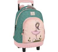 Shein MOCHILA GRANDE CON RUEDAS COMPACTA SANTORO™'S MIRABELLE "SWAN LAKE" - Mochila Licencia Oficial Personajes Favoritos Duradera y Resistente - Diseño Col