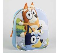 Shein Mochila Infantil 3D Bluey para Niños y Niñas - Mochila Escolar con Relieve de Personajes y Diseño Divertido y Único para Guardería o Cole - Correas Aj