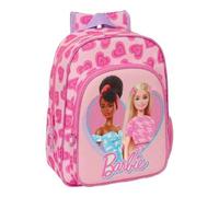Shein Mochila Infantil Adapt.Carro Barbie "Love" Resistente y Cómoda son Sistema para Carro | Mochila Barbie Escolar y de Viaje, Ofrece Funcionalidad y Orga