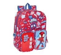 Shein Mochila Infantil Bolsillos Adaptable a Carro Spidey "Rescue" Colores y Diseño Divertido | Mochila Infantil Cómoda y Segura Capacidad Amplia y Diseño A