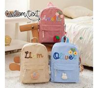 Shein Mochila infantil personalizada con nombre, mochila infantil bordada personalizada, mochila escolar, bonito regalo de vuelta al cole, mochilas hechas a